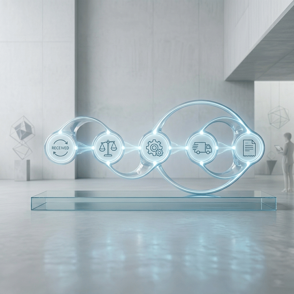 アパレルの商流に合わせて、受発注を一本化できます