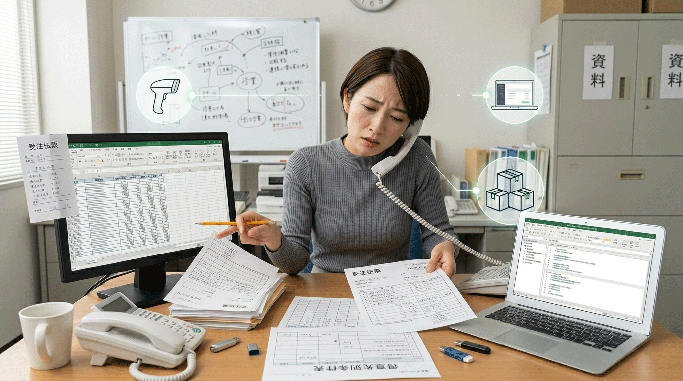 卸販売の現場で、こんな負荷が積み上がっていませんか？